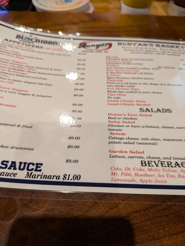 Bunyan's Menu image 2