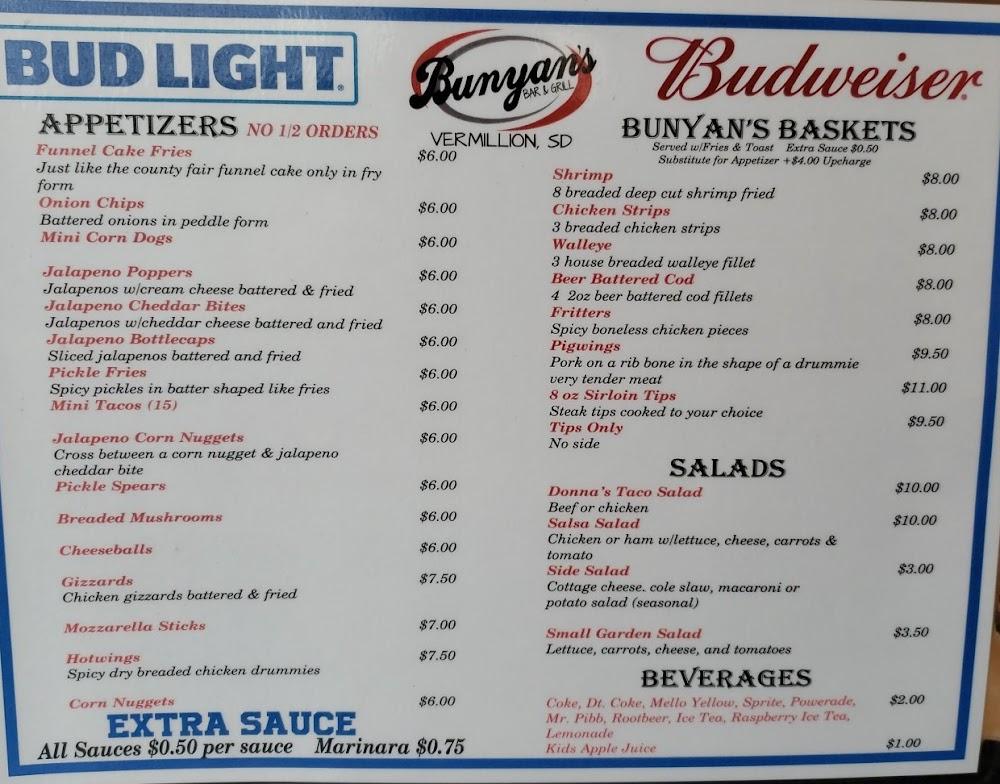 Bunyan's Menu image 4
